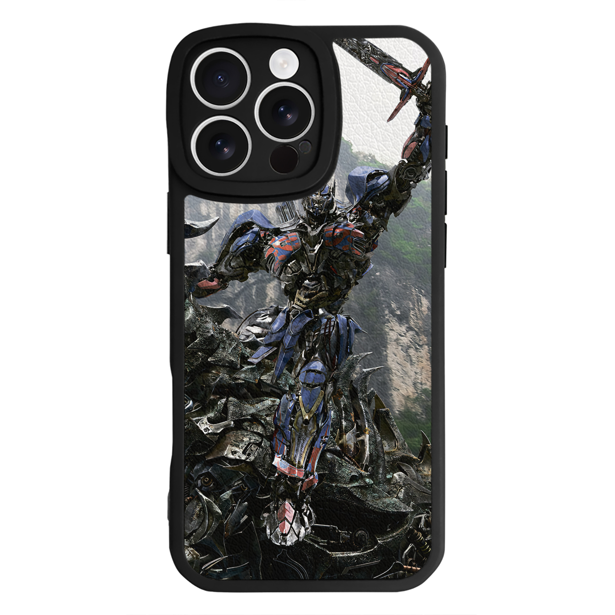 （画像用） Transformers トランスフォーマー 【iPhone 16シリーズ対応】シリコンスマホケース（レザー調） 材質：シリコン